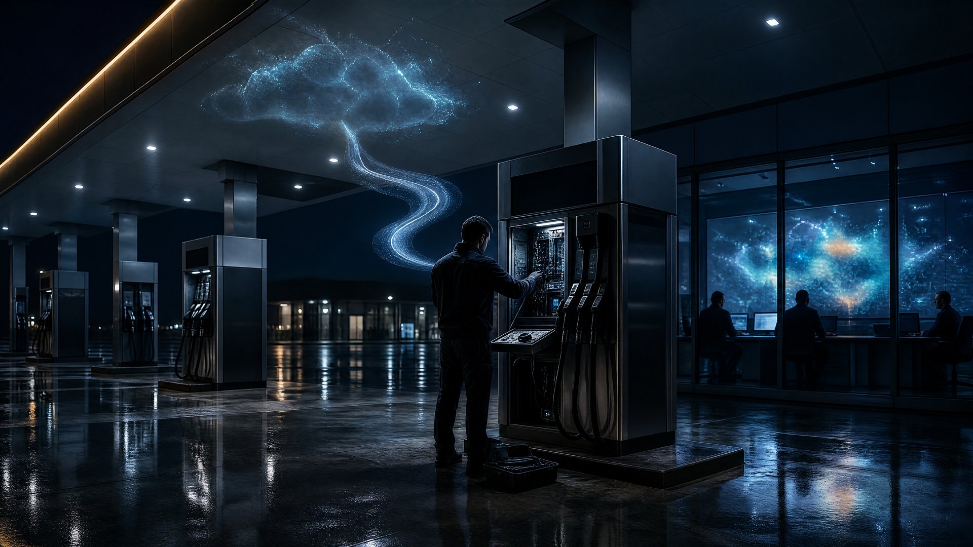 Smart fuel-station supervision case study